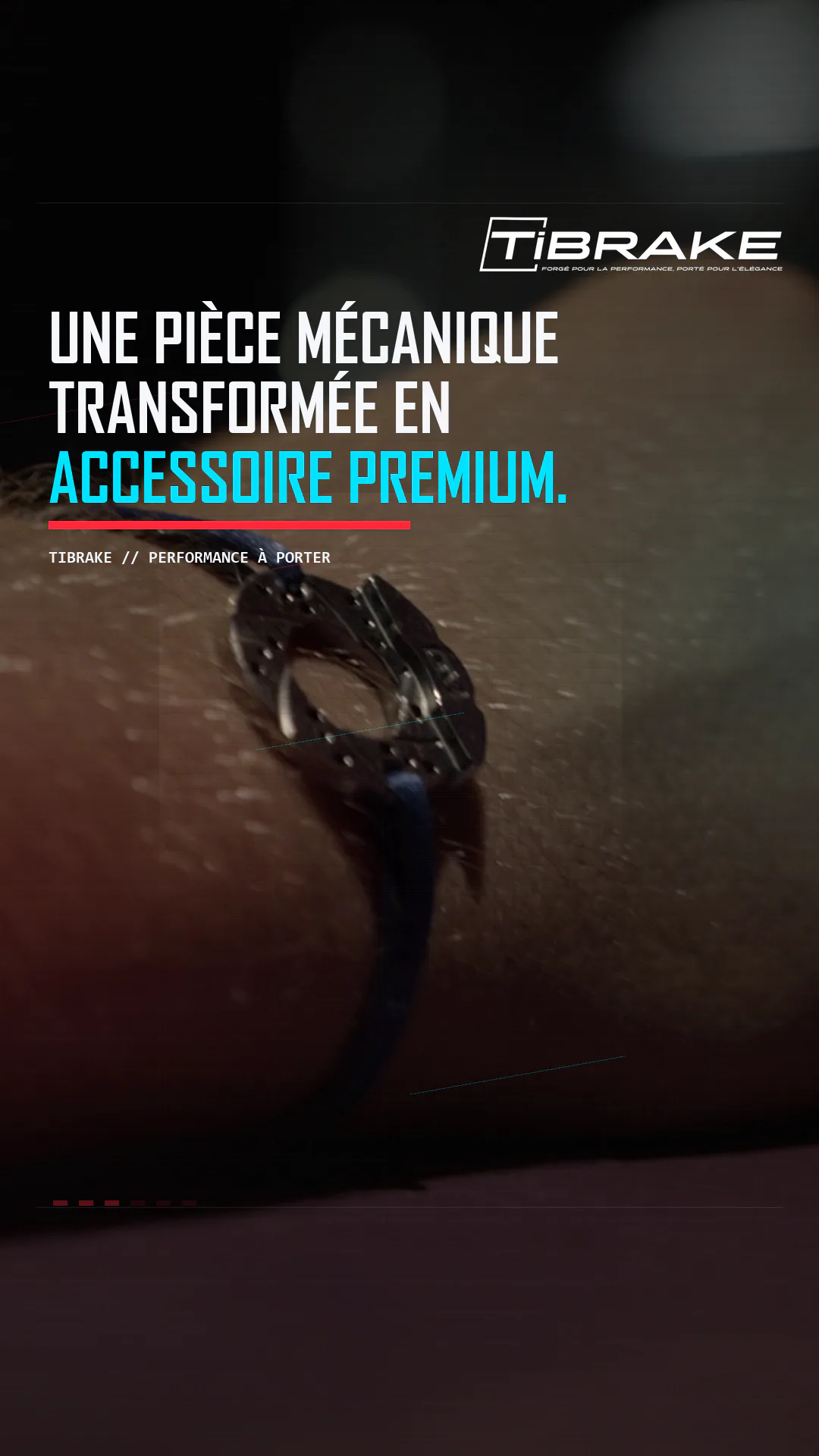 Affiche officielle TIBRAKE porté — accessoire premium